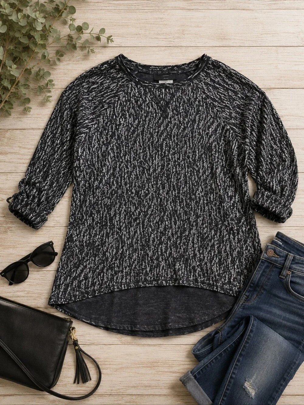 MARC NEW YORK MNY BURNOUT TOP - Picture 1 of 9